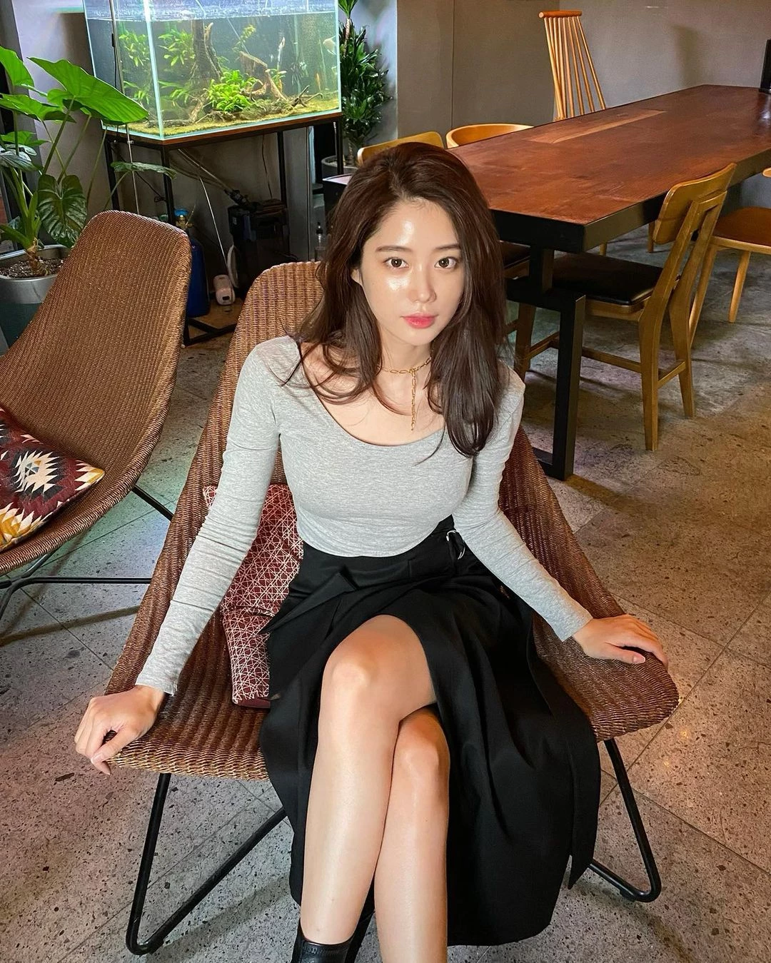  气质韩国妹한나 不露胸一样超迷人